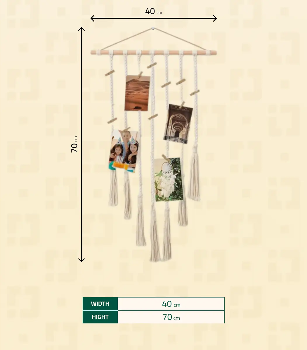 Macrame Photo Display -SIZE-IBT4070BSMMP000155