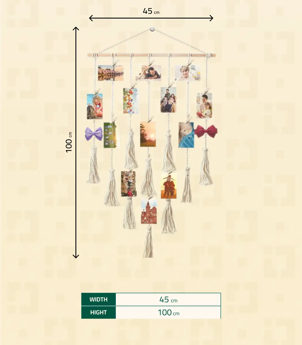 Macrame Photo Display -SIZE-IBT45100BSMMP000156