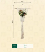 Macrame Plant Hangers -SIZE-IBT3060BSMMW000118