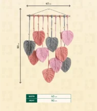 Macrame Wall Hanging Leaves-SIZE-IBT4080MSMMW000071