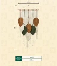 Macrame Wall Hanging Leaves-SIZE-IBT4275WSMMW000009