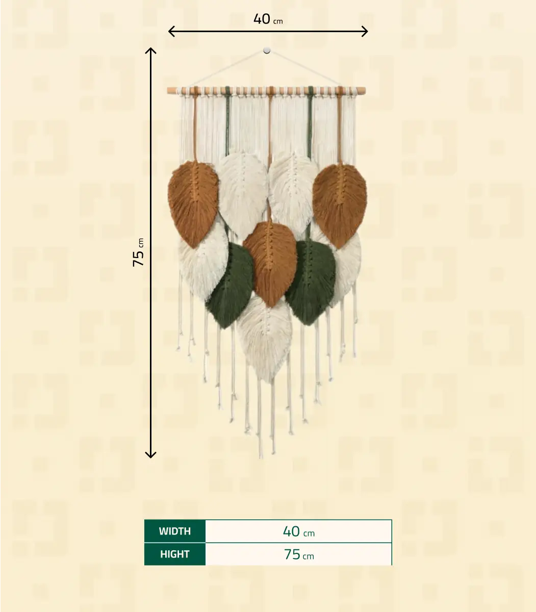 Macrame Wall Hanging Leaves-SIZE-IBT4275WSMMW000009