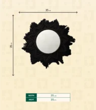 Macrame Wall Hanging Mirror -SIZE-IBT3535BSMMW000096