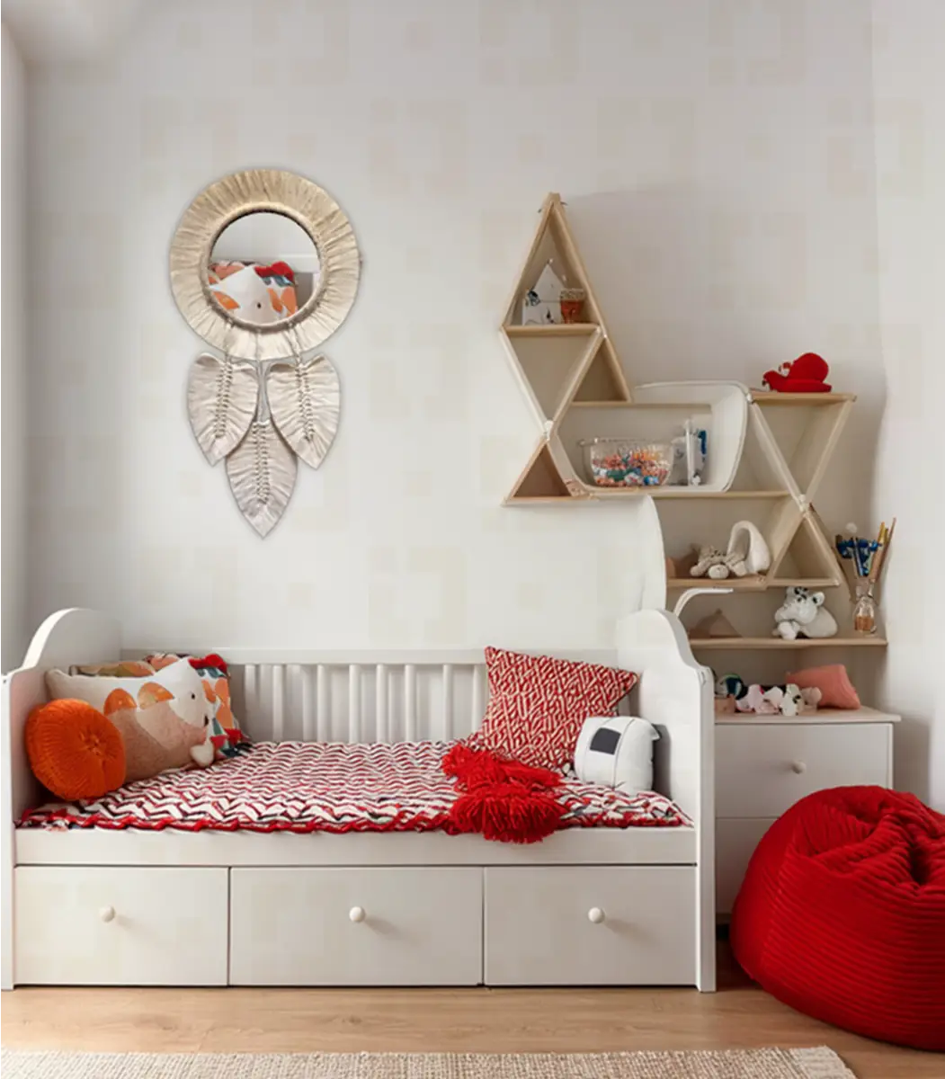 Macrame Wall Mirror -Live-IBT3030OSMMW000107