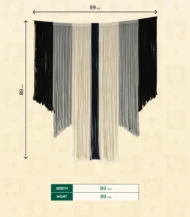 Macrame Window curtains -SIZE-IBT8989MSMMW000023