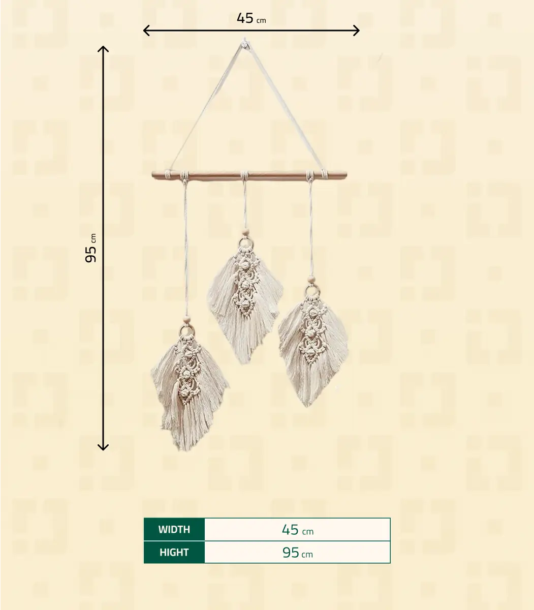 Macrame Wall Hanging Leaves-SIZE-IBT3535WSMMW000040