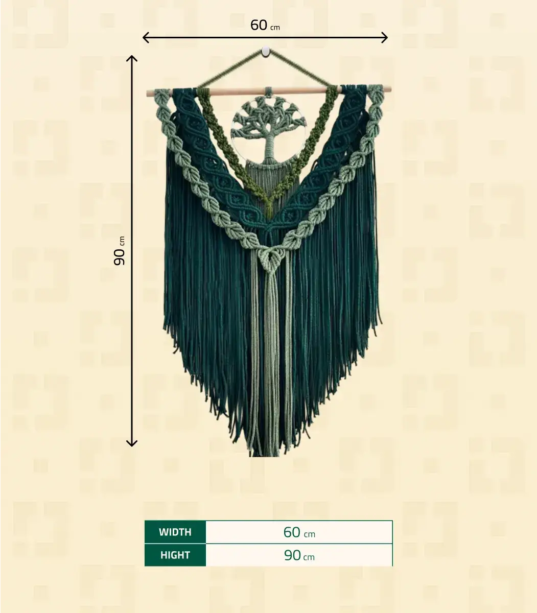 Macrame wall deco-Size-IBTD9050GHMMW000046