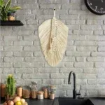 Macrame Leaf Feather Wall Hanging