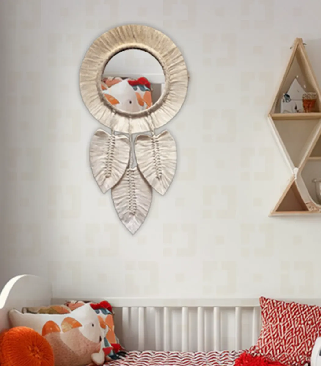 Macrame Wall Mirror -New Defult-IBT3030OSMMW000107