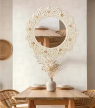 Macrame mirror