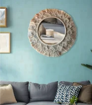 Macrame mirror
