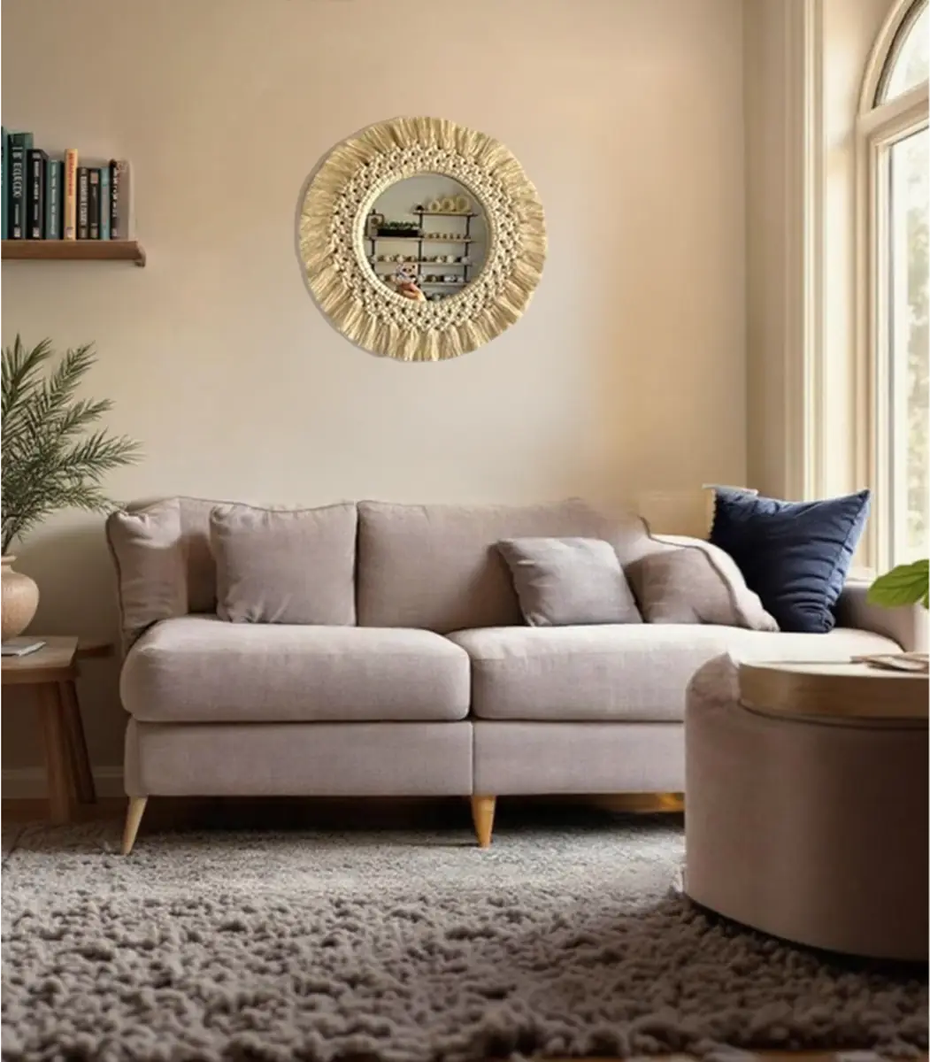 Macrame Mirror -2- IBT3045OLMMM000009