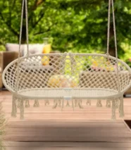 Multi Metal Macrame Swing