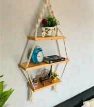 Macrame Shelf  3 Leveles