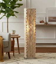 Boho Makrami Floor Lamp-01-IBTFl_Bo_Ma_007N