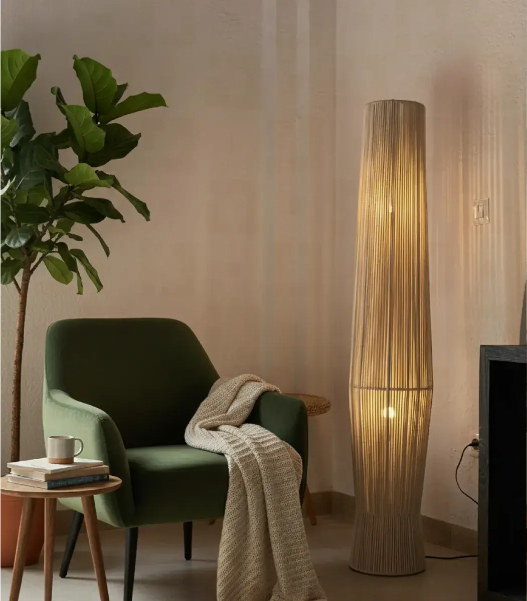 Makrami Floor Lamp
