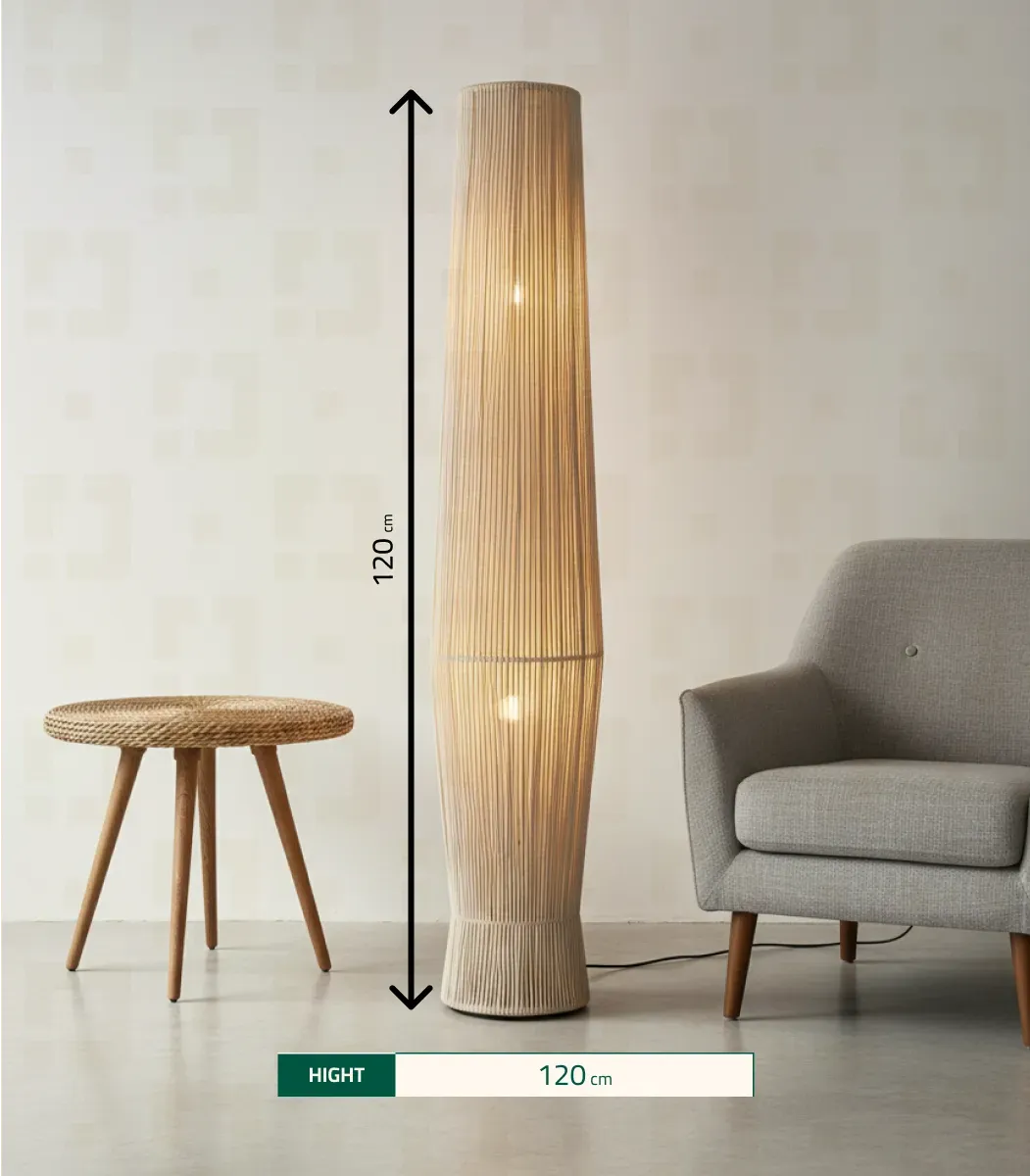 Boho Makrami Floor Lamp-03-IBTFl_Bo_Ma_008N