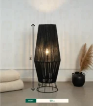 Boho Makrami Floor Lamp-04-IBTFl_Bo_Ma_001N