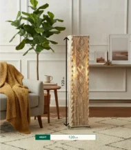 Boho Makrami Floor Lamp-04-IBTFl_Bo_Ma_007N