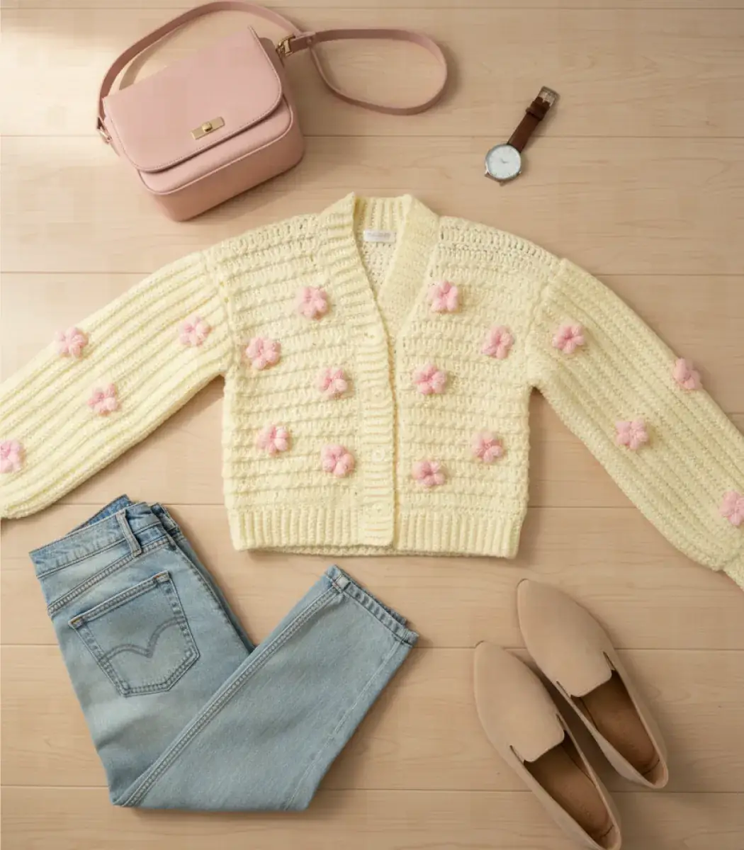 Crochet Flower Jacket-03-IBT30OVCC000012
