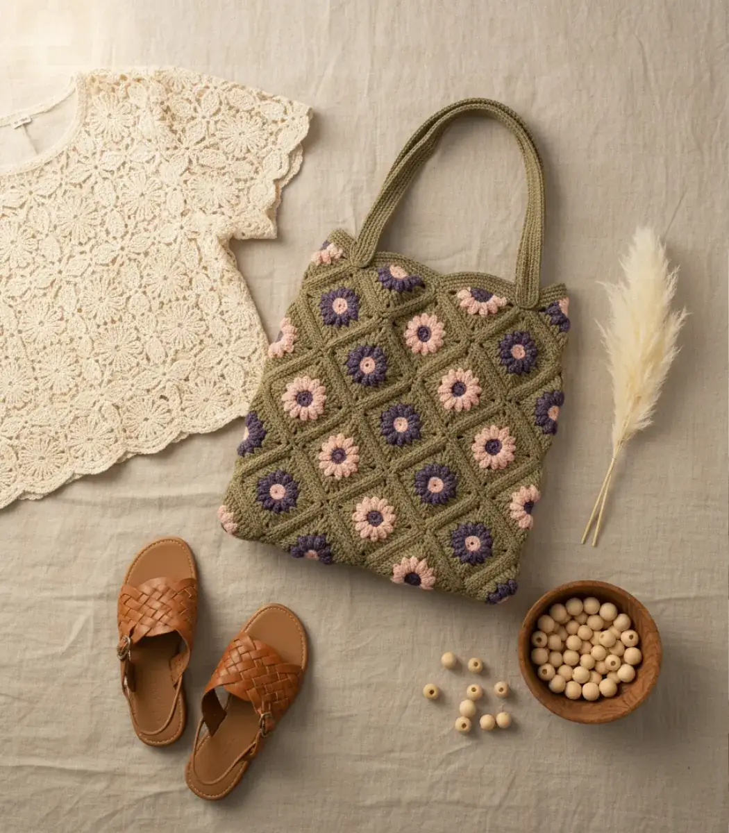 Macrame Bag-03-IBT4038MVAM000017