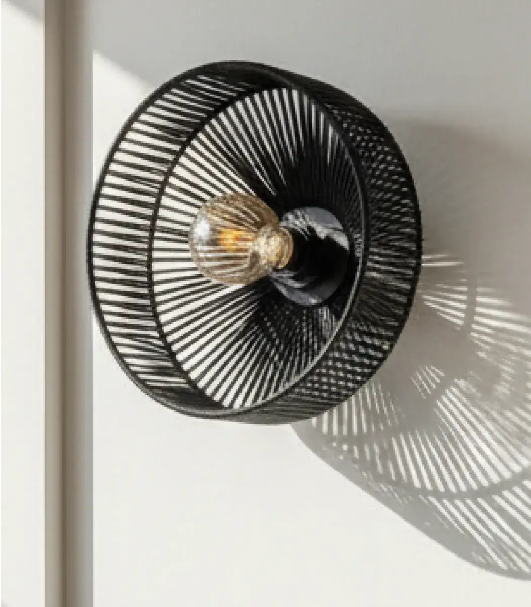 Macramé Wall Lamp