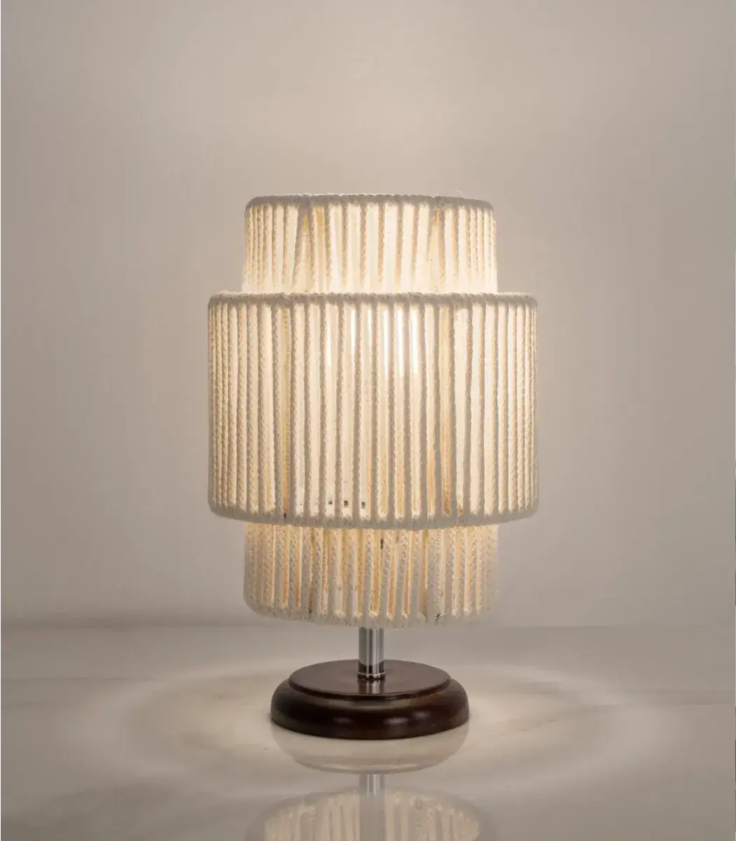 Makrami table lamp