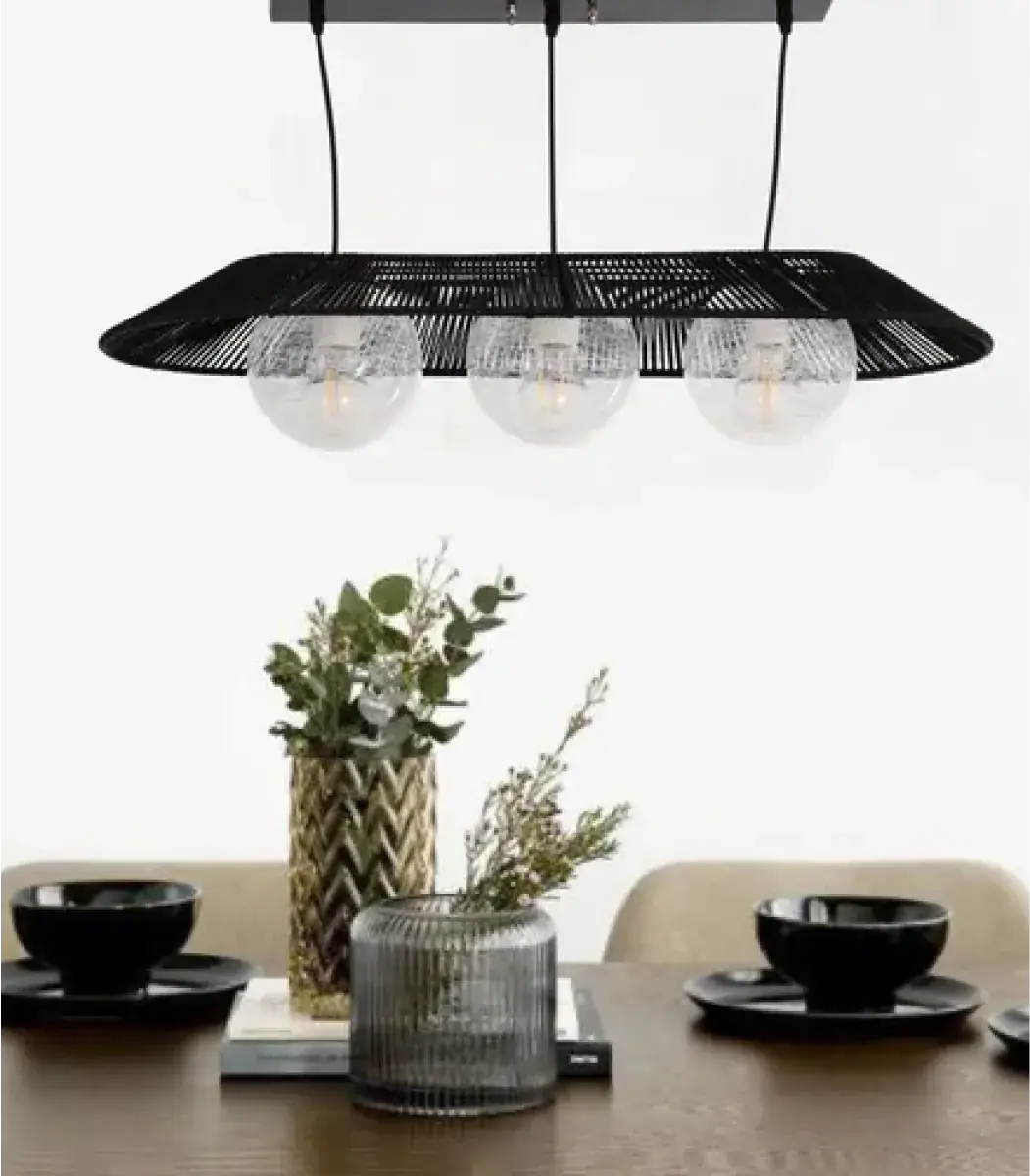 Makrami ceiling lamp