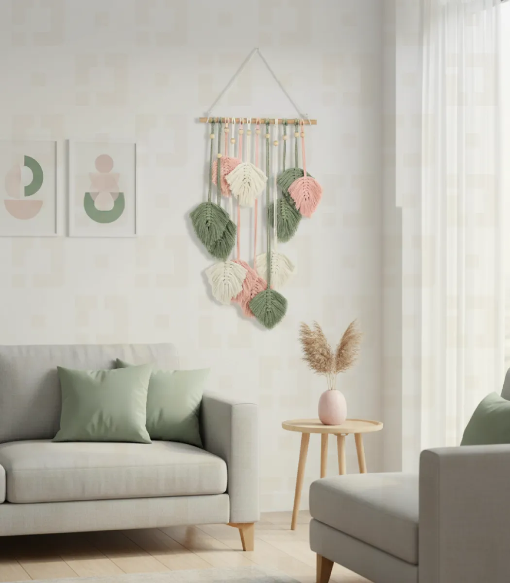 أوراق شجر مكرمية