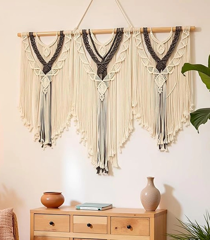 ديكورات حائط مكرمية