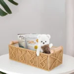 2 Pcs Macrame Storage Box