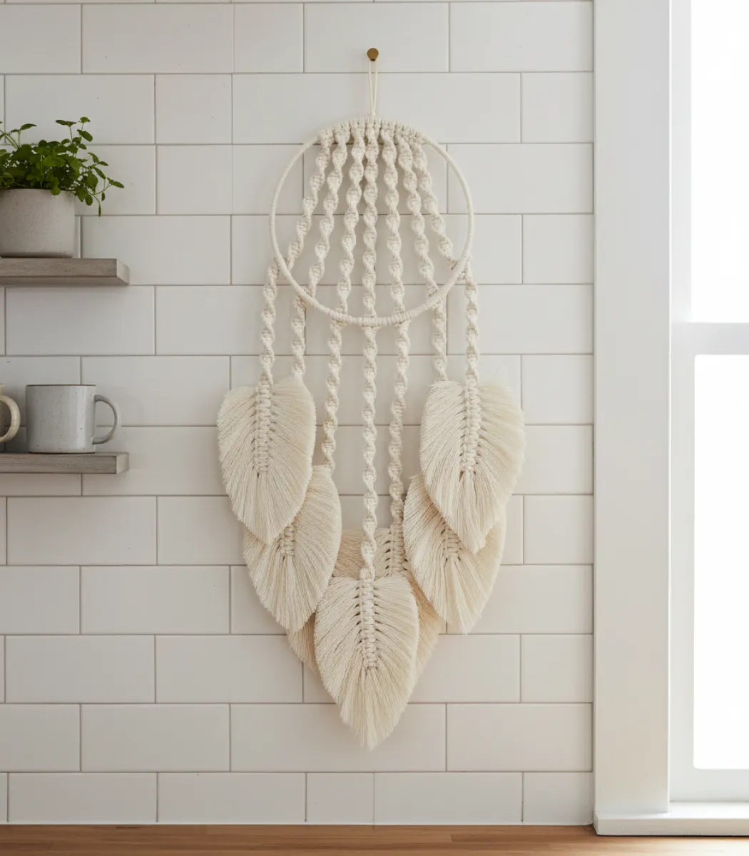 أوراق شجر مكرمية