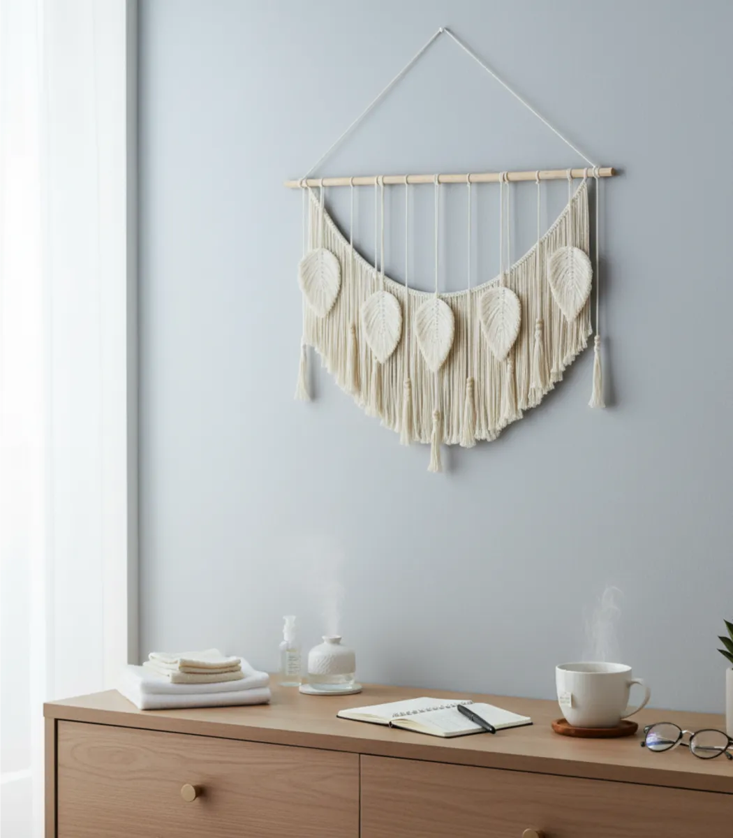 Leaf Macrame Tapestry-03-IBT100100BSMMW000015