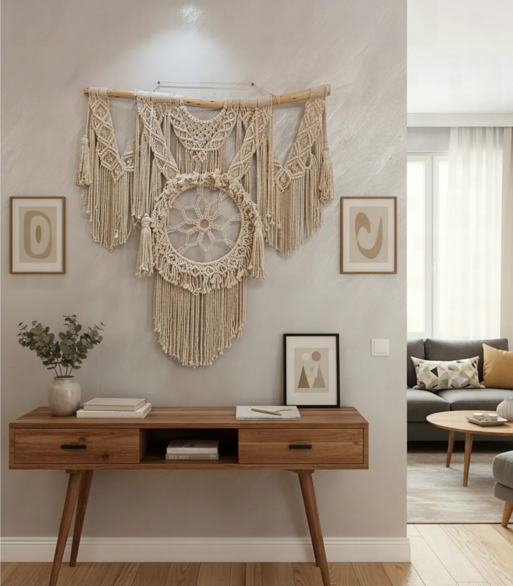 ديكورات حائط مكرمية