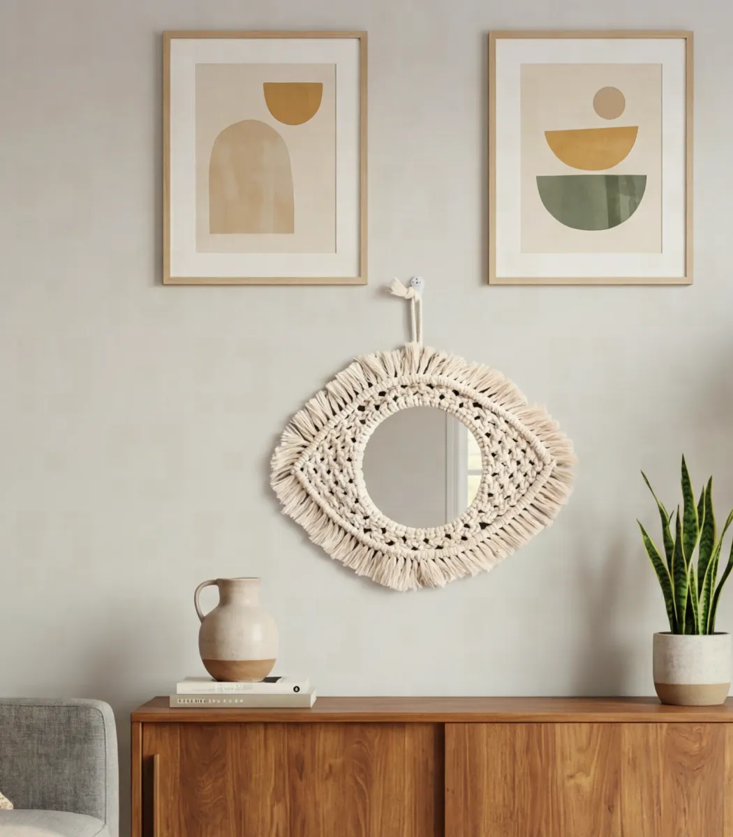 Macrame mirror