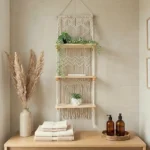 Macrame shelf