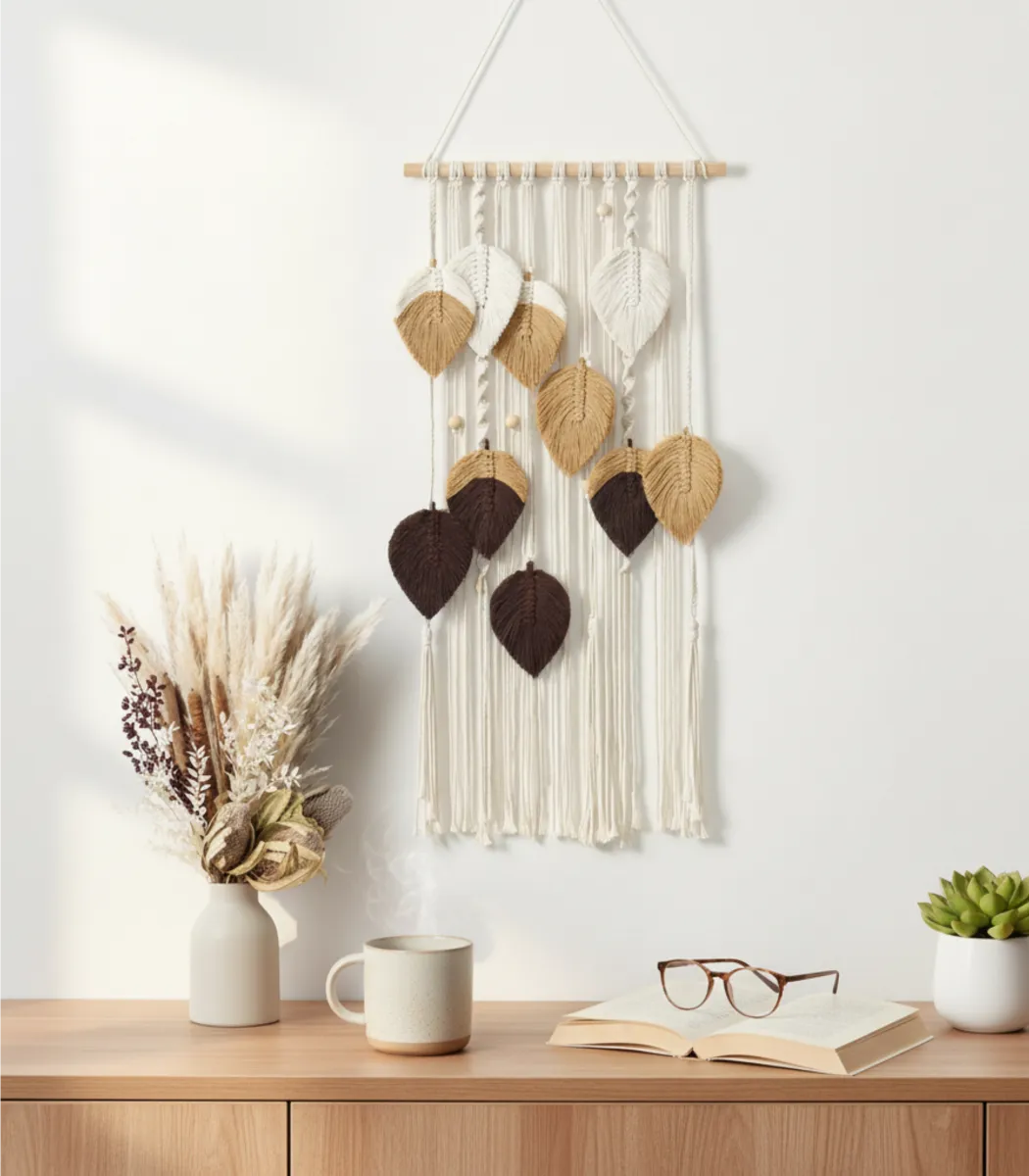 Macrame wall hanging Leaves