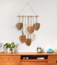 Macrame wall hanging Leaves-01-IBT4080OSMMW000039