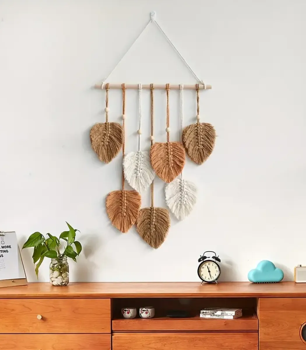 Macrame wall hanging Leaves-01-IBT4080OSMMW000039