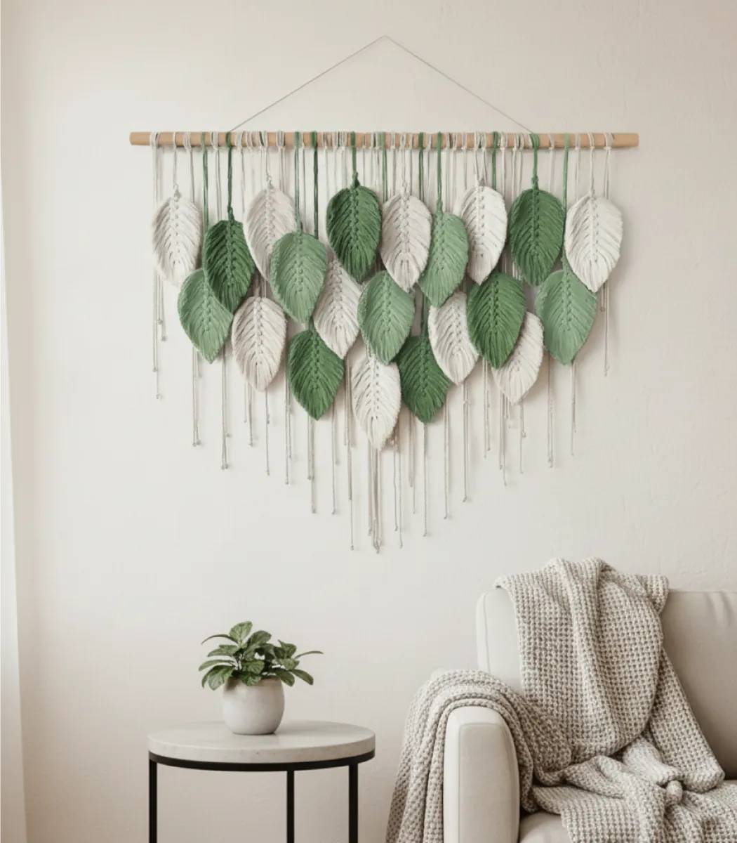 Macrame wall hanging Leaves