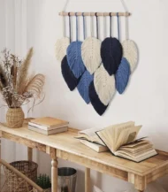 Macrame wall hanging Leaves-02-IBT4050MSMMW000042