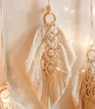 Macrame wall hanging Leaves-03-IBT4595WSMMW000040