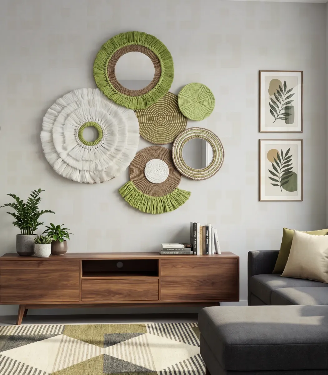 مجموعة بوهو ديكورات حائط الخضراء