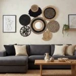 Boho black wall set 7 items