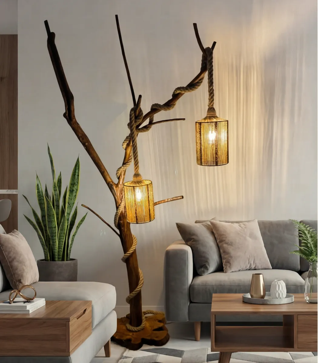 Makrami Floor Lamp-02-IBTK20035BBLM000012