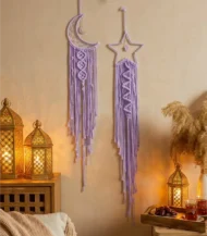Macrame Moon and Star 2 Pcs-01-IBTB08QHSBFVK2