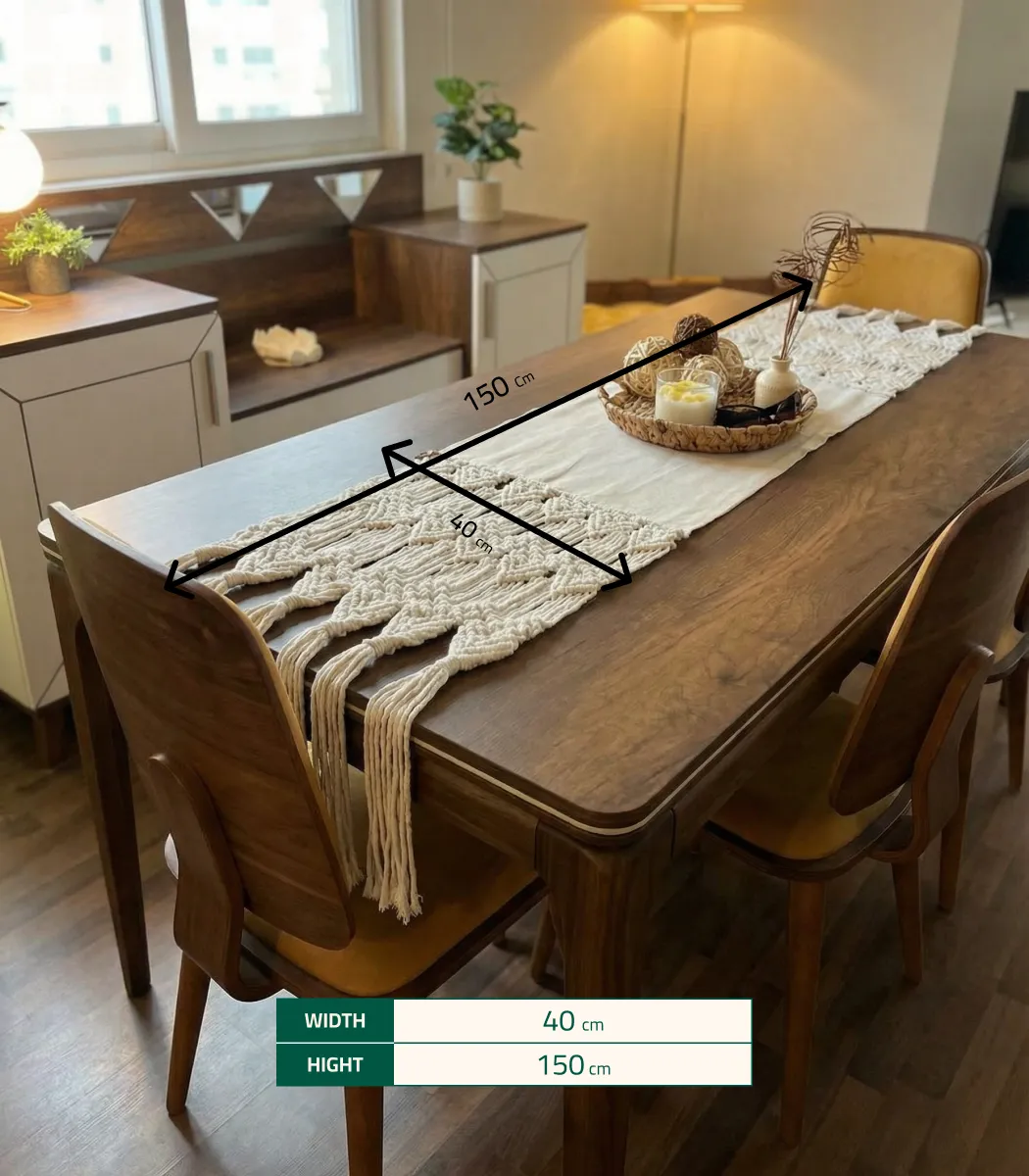 Macrame Table Runner-03-IBTW15040OWHM000010