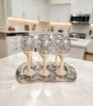 6-piece bamboo glass set with tray-02-IBTA3018MA6000009
