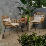 Outdoor set: 2 chairs and a table