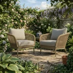 2 outdoor chairs